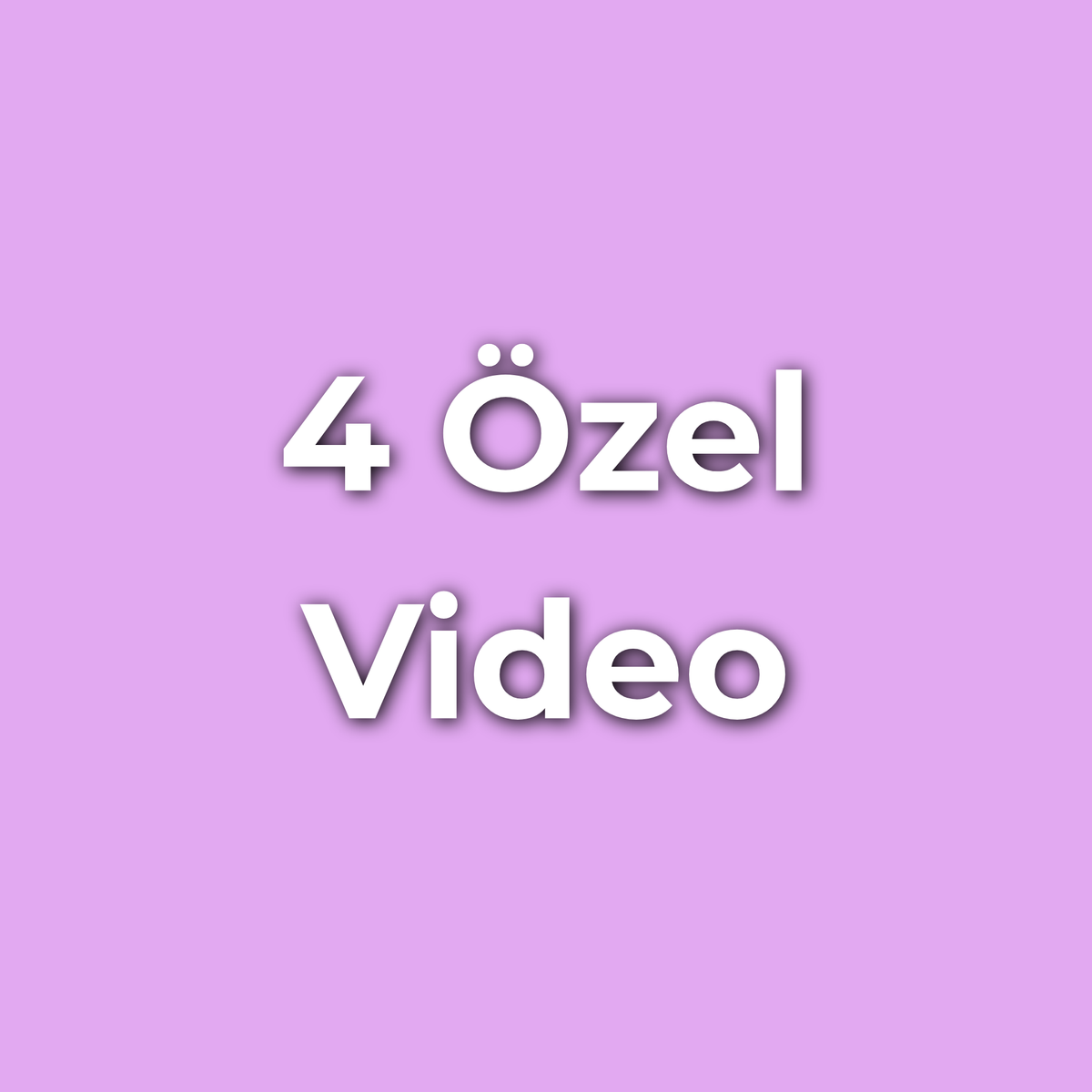 4 Özel Video
