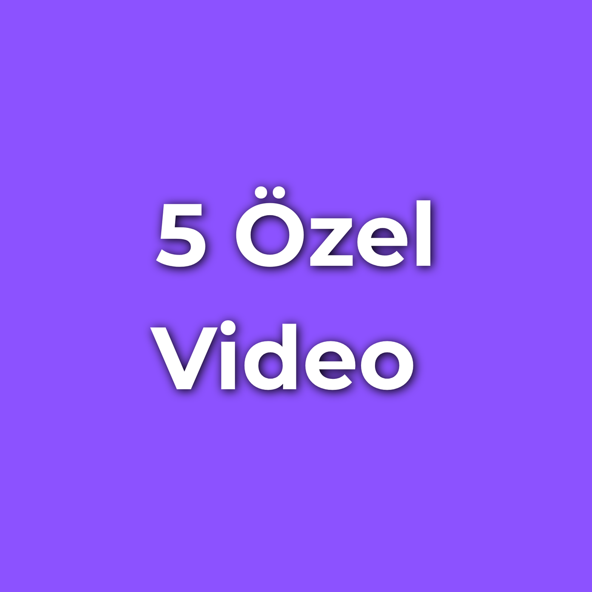 5 Özel Video
